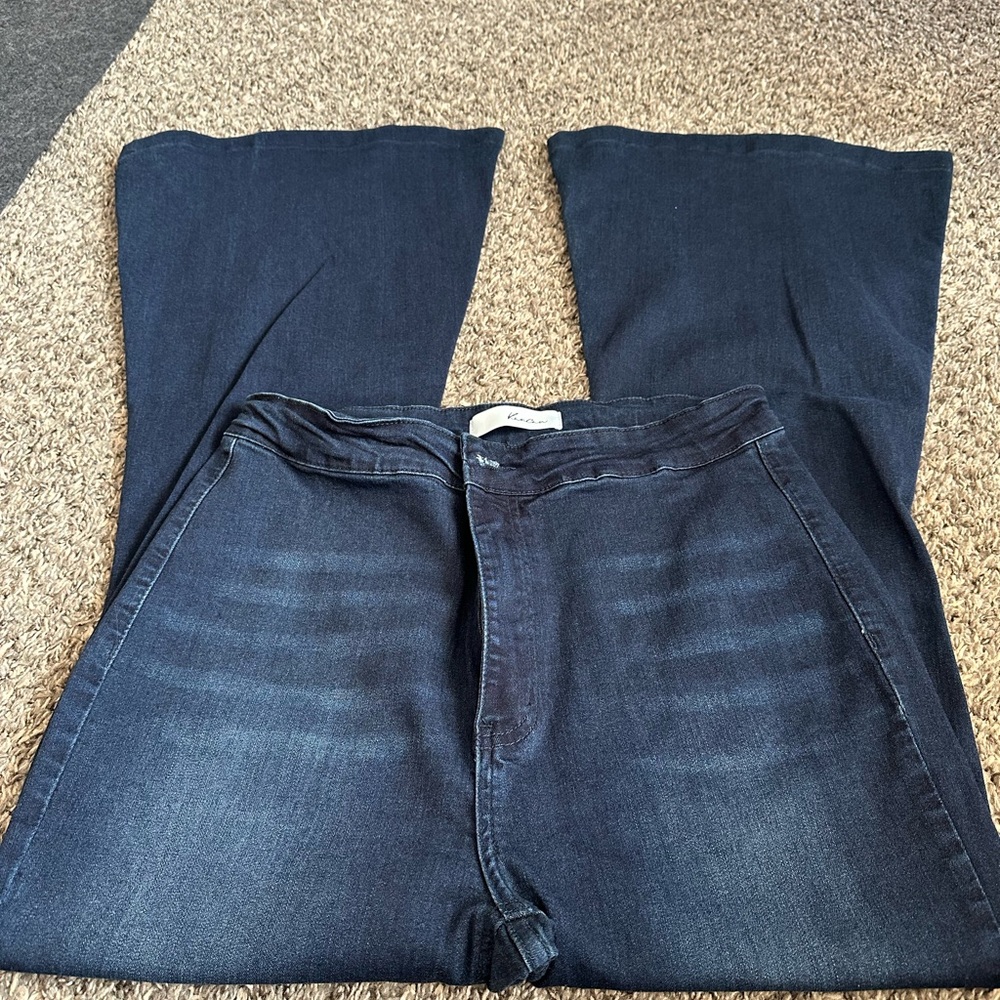 KanCan Dark Indigo Flare Jeans